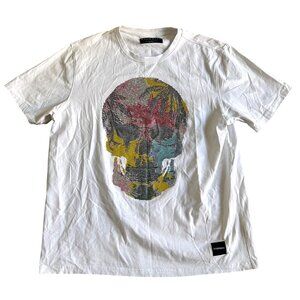 Eternity Men's Sz 2XL T-Shirt W/ Colorful Skull Design & "Paradise" Graphic Back
